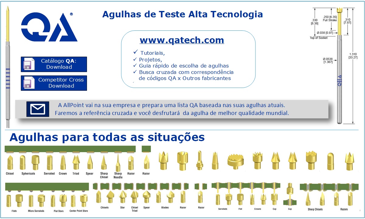 Agulhas de Teste de Placas - QA