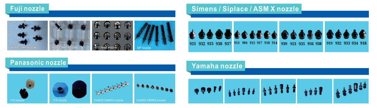 Peças de reposição para FUJI, PANASONIC, YAMAHA, SIEMENS, HELLER, SAMSUNG, BTU, MPM, DEK