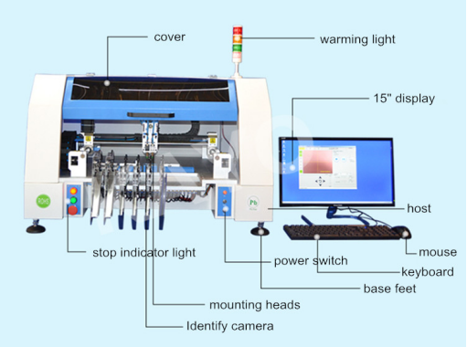 Insersora SMD D2V - Pick & Placer - Protótipos e Baixa Produção